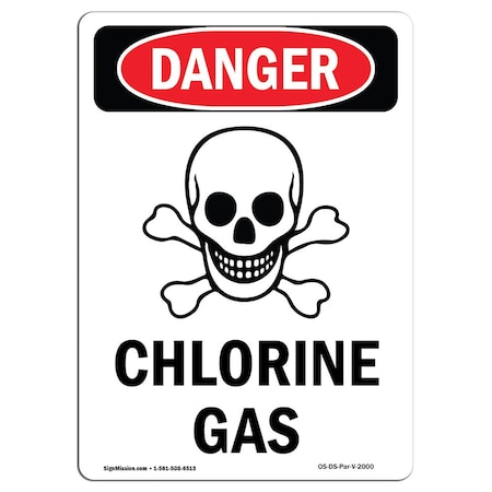 Signmission Safety Sign, OSHA Danger, 14" Height, Portrait, D-1014-V-2000 OS-DS-D-1014-V-2000